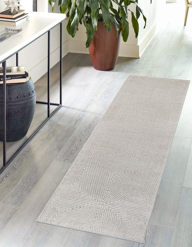 Gray 2' 7 x 12' Sabrina Soto Outdoor Runner Area Rug Weather Resistant for Patio, Deck, Terrace, Balcony, Porch Durable Carpet for Exterior Home Design for Sale at Rug Engine