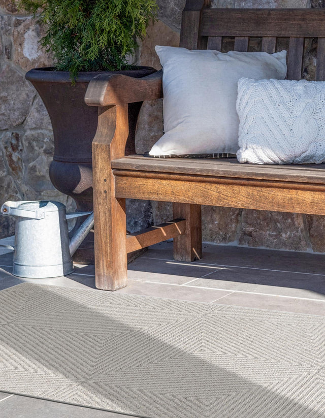 Gray 2' x 6' 1 Sabrina Soto Outdoor Runner Area Rug Weather Resistant for Patio, Deck, Terrace, Balcony, Porch Durable Carpet for Exterior Home Design for Sale at Rug Engine