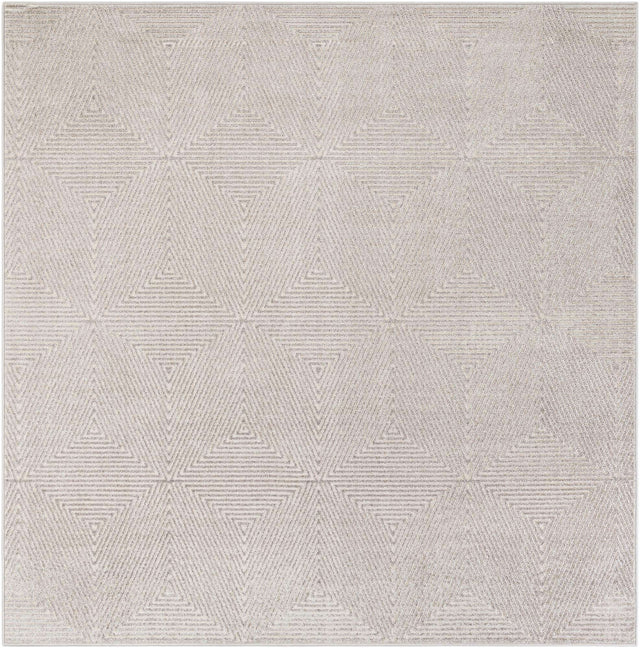 Gray 7' 10 x 7' 10 Sabrina Soto Outdoor Square Area Rug Weather Resistant for Patio, Deck, Terrace, Balcony, Porch Durable Carpet for Exterior Home Design for Sale at Rug Engine