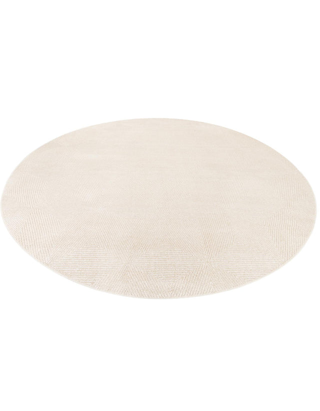 Beige 10' x 10' Sabrina Soto Outdoor Round Area Rug Weather Resistant for Patio, Deck, Terrace, Balcony, Porch Durable Carpet for Exterior Home Design for Sale at Rug Engine