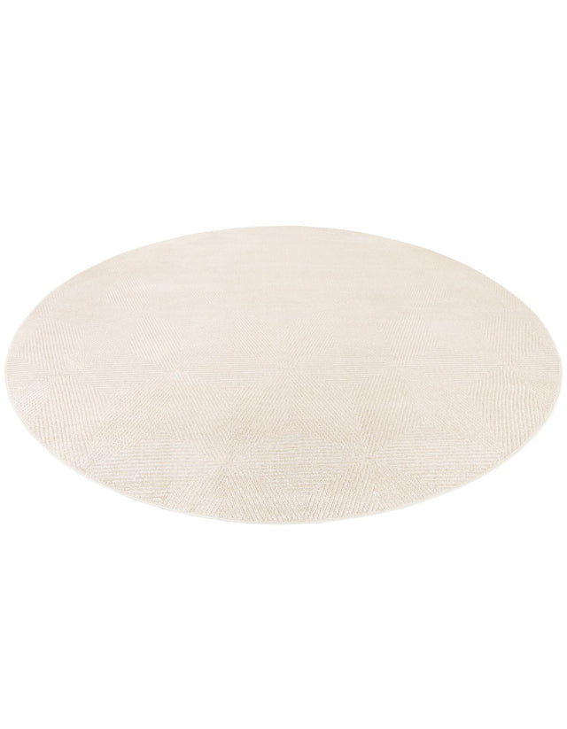 Beige 10' x 10' Sabrina Soto Outdoor Round Area Rug Weather Resistant for Patio, Deck, Terrace, Balcony, Porch Durable Carpet for Exterior Home Design for Sale at Rug Engine