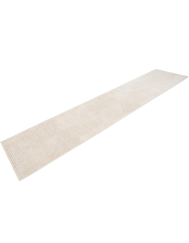 Beige 2' 7 x 12' Sabrina Soto Outdoor Runner Area Rug Weather Resistant for Patio, Deck, Terrace, Balcony, Porch Durable Carpet for Exterior Home Design for Sale at Rug Engine