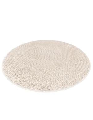 Beige 3' 1 x 3' 1 Sabrina Soto Outdoor Round Area Rug Weather Resistant for Patio, Deck, Terrace, Balcony, Porch Durable Carpet for Exterior Home Design for Sale at Rug Engine