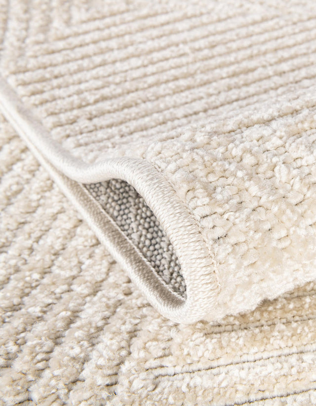 Beige 5' 1 x 5' 1 Sabrina Soto Outdoor Round Area Rug Weather Resistant for Patio, Deck, Terrace, Balcony, Porch Durable Carpet for Exterior Home Design for Sale at Rug Engine
