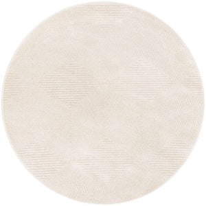 Beige 5' 1 x 5' 1 Sabrina Soto Outdoor Round Area Rug Weather Resistant for Patio, Deck, Terrace, Balcony, Porch Durable Carpet for Exterior Home Design for Sale at Rug Engine