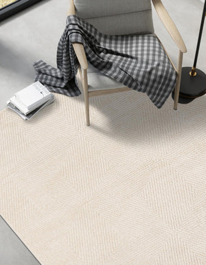 Beige 6' 1 x 9' Sabrina Soto Outdoor Rectangle Area Rug Weather Resistant for Patio, Deck, Terrace, Balcony, Porch Durable Carpet for Exterior Home Design for Sale at Rug Engine