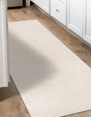 Beige 2' x 8' Sabrina Soto Outdoor Runner Area Rug Weather Resistant for Patio, Deck, Terrace, Balcony, Porch Durable Carpet for Exterior Home Design for Sale at Rug Engine
