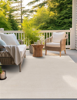 Beige 7' 10 x 7' 10 Sabrina Soto Outdoor Square Area Rug Weather Resistant for Patio, Deck, Terrace, Balcony, Porch Durable Carpet for Exterior Home Design for Sale at Rug Engine