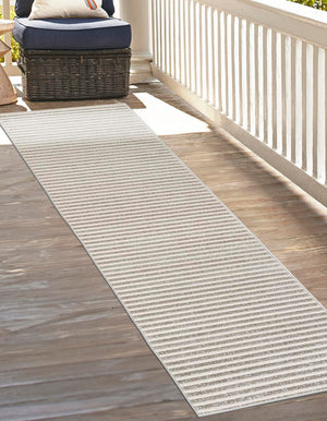 Gray 2' x 6' 1 Sabrina Soto Outdoor Runner Area Rug Weather Resistant for Patio, Deck, Terrace, Balcony, Porch Durable Carpet for Exterior Home Design for Sale at Rug Engine