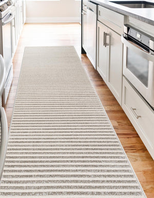 Gray 2' x 8' Sabrina Soto Outdoor Runner Area Rug Weather Resistant for Patio, Deck, Terrace, Balcony, Porch Durable Carpet for Exterior Home Design for Sale at Rug Engine