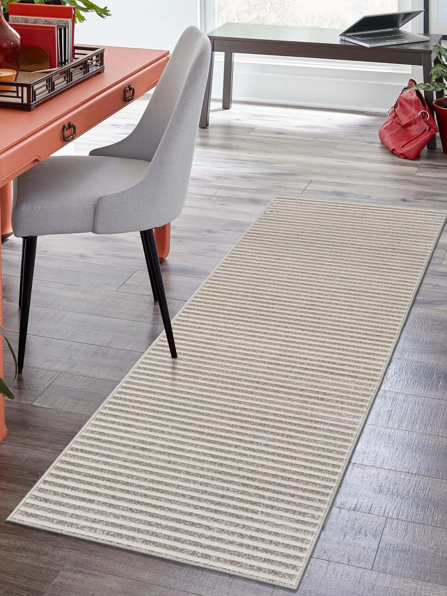 Gray 2' 7 x 12' Sabrina Soto Outdoor Runner Area Rug Weather Resistant for Patio, Deck, Terrace, Balcony, Porch Durable Carpet for Exterior Home Design for Sale at Rug Engine