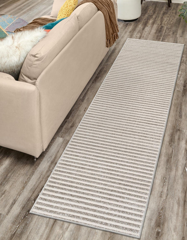 Gray 2' 7 x 10' Sabrina Soto Outdoor Runner Area Rug Weather Resistant for Patio, Deck, Terrace, Balcony, Porch Durable Carpet for Exterior Home Design for Sale at Rug Engine