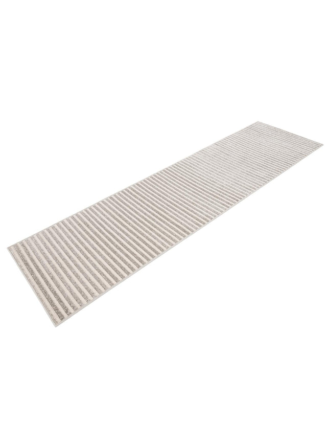 Gray 2' 7 x 10' Sabrina Soto Outdoor Runner Area Rug Weather Resistant for Patio, Deck, Terrace, Balcony, Porch Durable Carpet for Exterior Home Design for Sale at Rug Engine