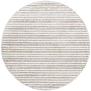 Gray 5' 1 x 5' 1 Sabrina Soto Outdoor Round Area Rug Weather Resistant for Patio, Deck, Terrace, Balcony, Porch Durable Carpet for Exterior Home Design for Sale at Rug Engine