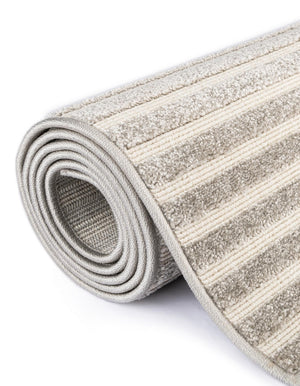 Gray 2' 7 x 10' Sabrina Soto Outdoor Runner Area Rug Weather Resistant for Patio, Deck, Terrace, Balcony, Porch Durable Carpet for Exterior Home Design for Sale at Rug Engine