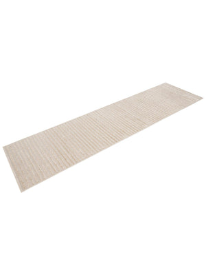 Beige and Ivory 2' 7 x 10' Sabrina Soto Outdoor Runner Area Rug Weather Resistant for Patio, Deck, Terrace, Balcony, Porch Durable Carpet for Exterior Home Design for Sale at Rug Engine