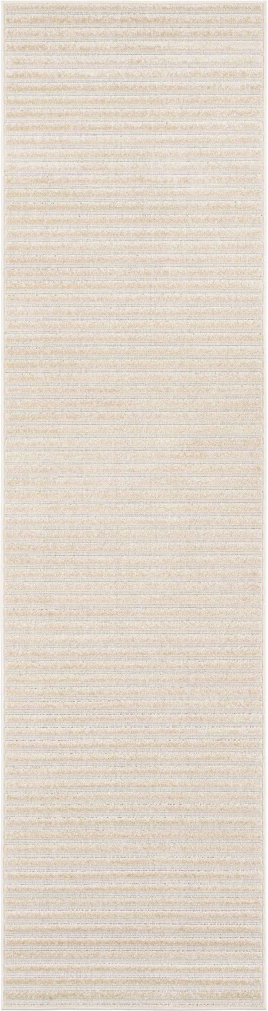 Beige and Ivory 2' 7 x 10' Sabrina Soto Outdoor Runner Area Rug Weather Resistant for Patio, Deck, Terrace, Balcony, Porch Durable Carpet for Exterior Home Design for Sale at Rug Engine