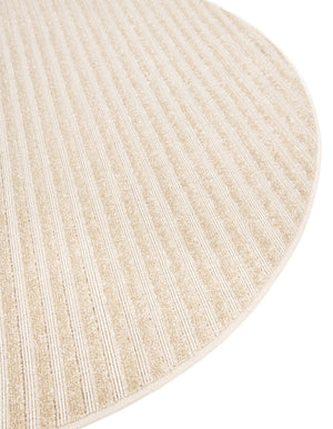 Beige and Ivory 10' x 10' Sabrina Soto Outdoor Round Area Rug Weather Resistant for Patio, Deck, Terrace, Balcony, Porch Durable Carpet for Exterior Home Design for Sale at Rug Engine