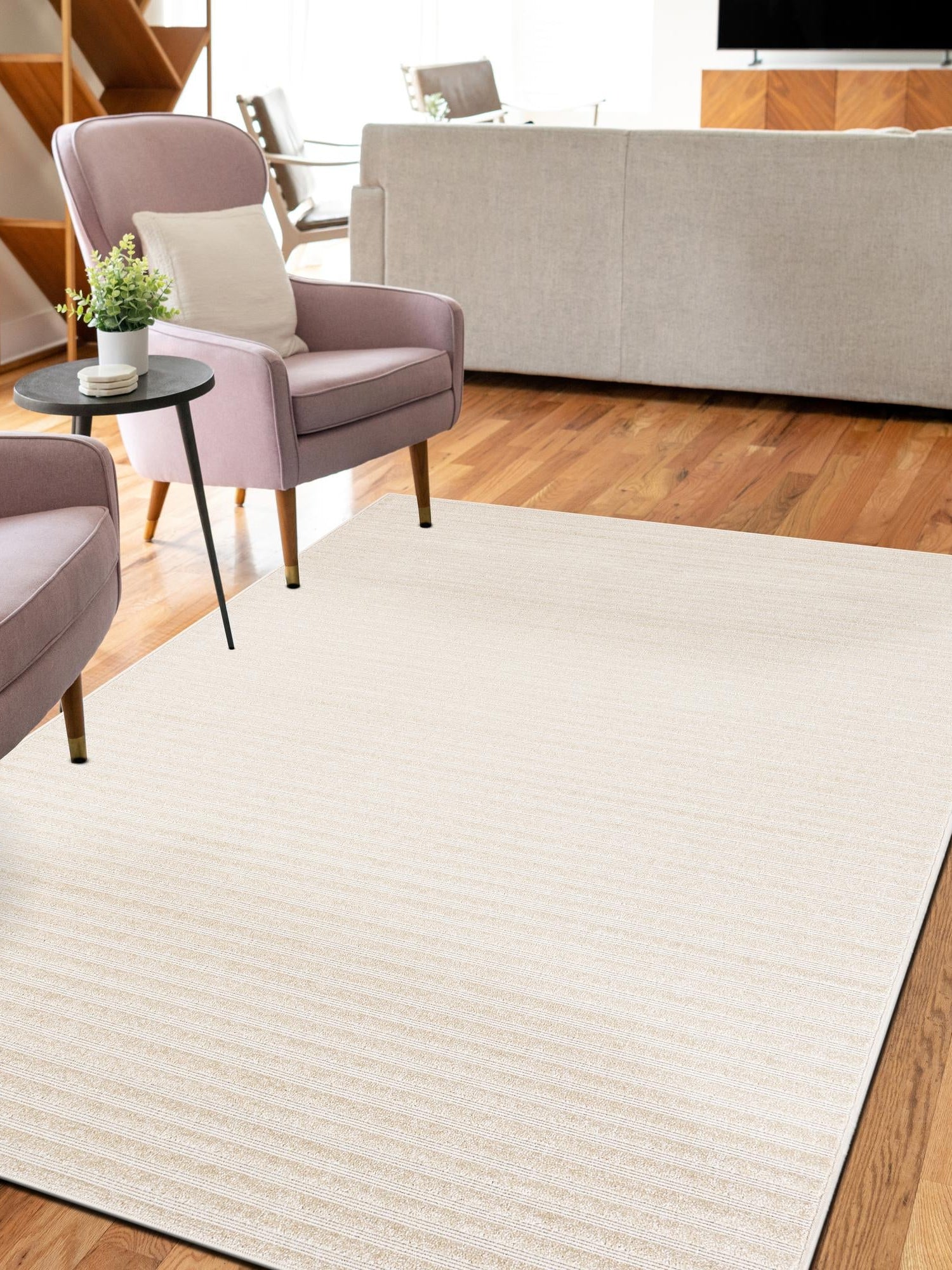 Beige and Ivory 7' 10 x 10' Sabrina Soto Outdoor Rectangle Area Rug Weather Resistant for Patio, Deck, Terrace, Balcony, Porch Durable Carpet for Exterior Home Design for Sale at Rug Engine