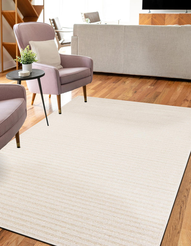 Beige and Ivory 10' x 14' 1 Sabrina Soto Outdoor Rectangle Rug