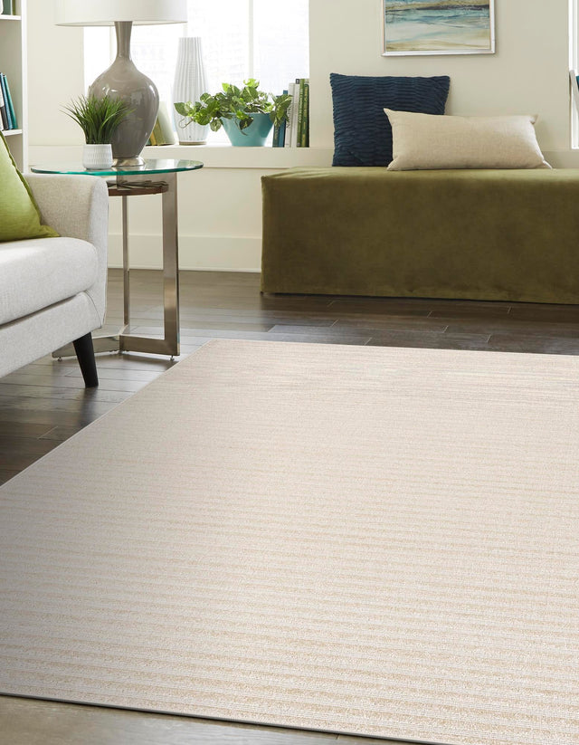 Beige and Ivory 10' x 14' 1 Sabrina Soto Outdoor Rectangle Rug