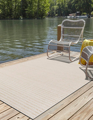 Beige and Ivory 2' x 3' 1 Sabrina Soto Outdoor Rectangle Area Rug Weather Resistant for Patio, Deck, Terrace, Balcony, Porch Durable Carpet for Exterior Home Design for Sale at Rug Engine