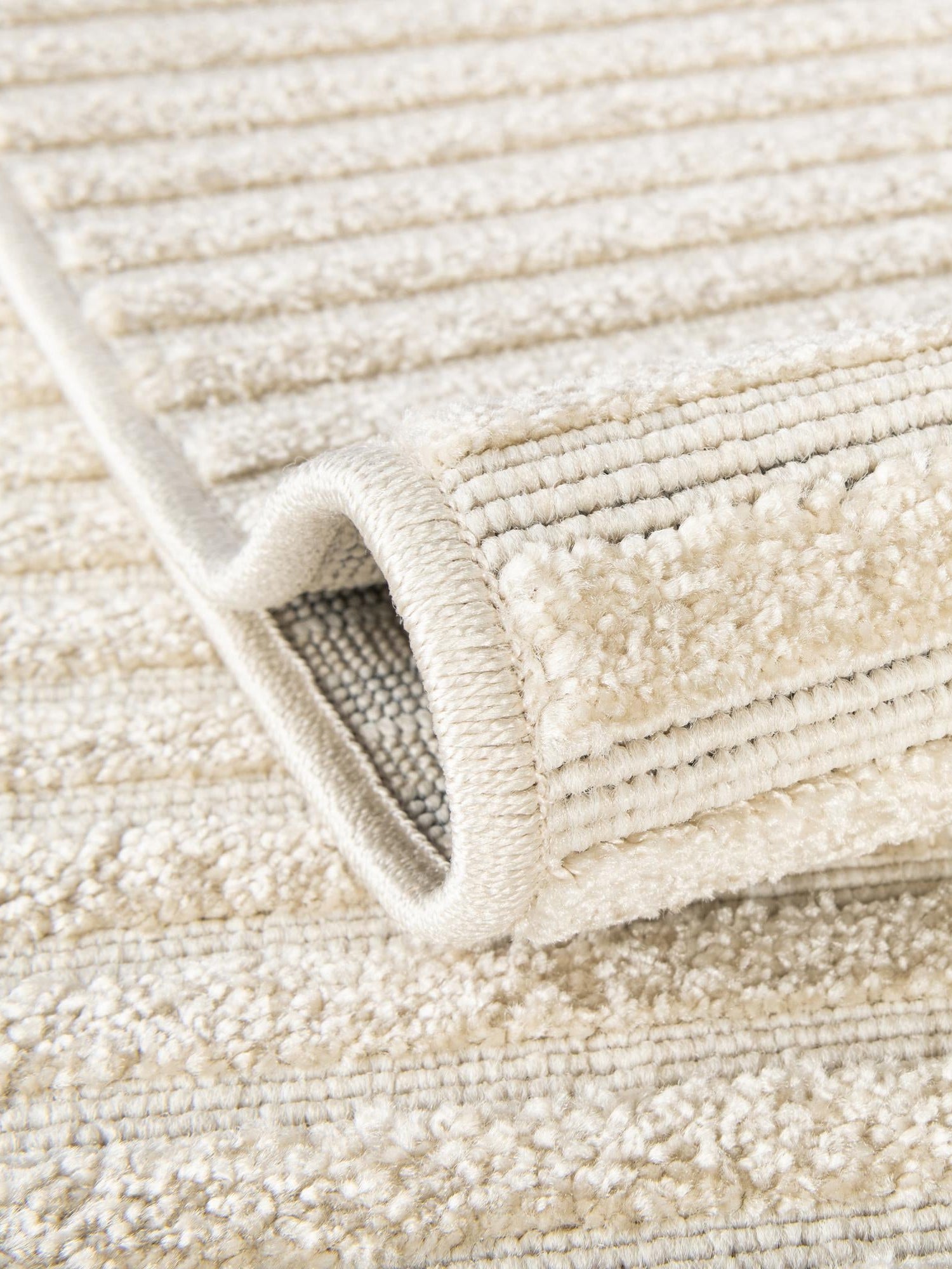 Beige and Ivory 4' 1 x 6' 1 Sabrina Soto Outdoor Rectangle Area Rug Weather Resistant for Patio, Deck, Terrace, Balcony, Porch Durable Carpet for Exterior Home Design for Sale at Rug Engine