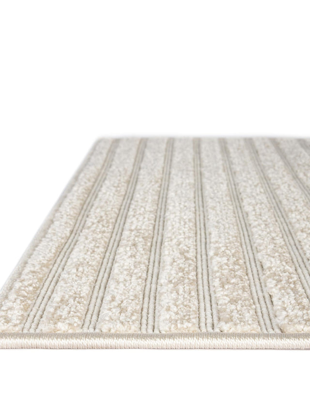 Beige and Ivory 4' 1 x 6' 1 Sabrina Soto Outdoor Rectangle Area Rug Weather Resistant for Patio, Deck, Terrace, Balcony, Porch Durable Carpet for Exterior Home Design for Sale at Rug Engine