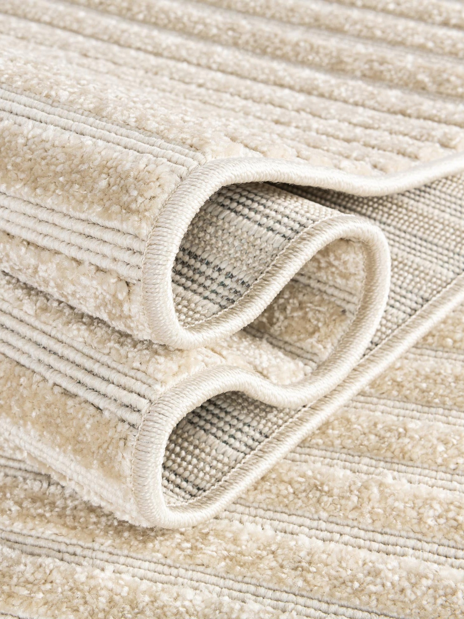 Beige and Ivory 4' 1 x 6' 1 Sabrina Soto Outdoor Rectangle Area Rug Weather Resistant for Patio, Deck, Terrace, Balcony, Porch Durable Carpet for Exterior Home Design for Sale at Rug Engine