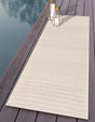 Beige and Ivory 2' 7 x 12' Sabrina Soto Outdoor Runner Area Rug Weather Resistant for Patio, Deck, Terrace, Balcony, Porch Durable Carpet for Exterior Home Design for Sale at Rug Engine