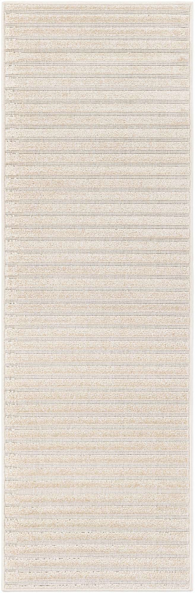 Beige and Ivory 2' x 6' 1 Sabrina Soto Outdoor Runner Area Rug Weather Resistant for Patio, Deck, Terrace, Balcony, Porch Durable Carpet for Exterior Home Design for Sale at Rug Engine