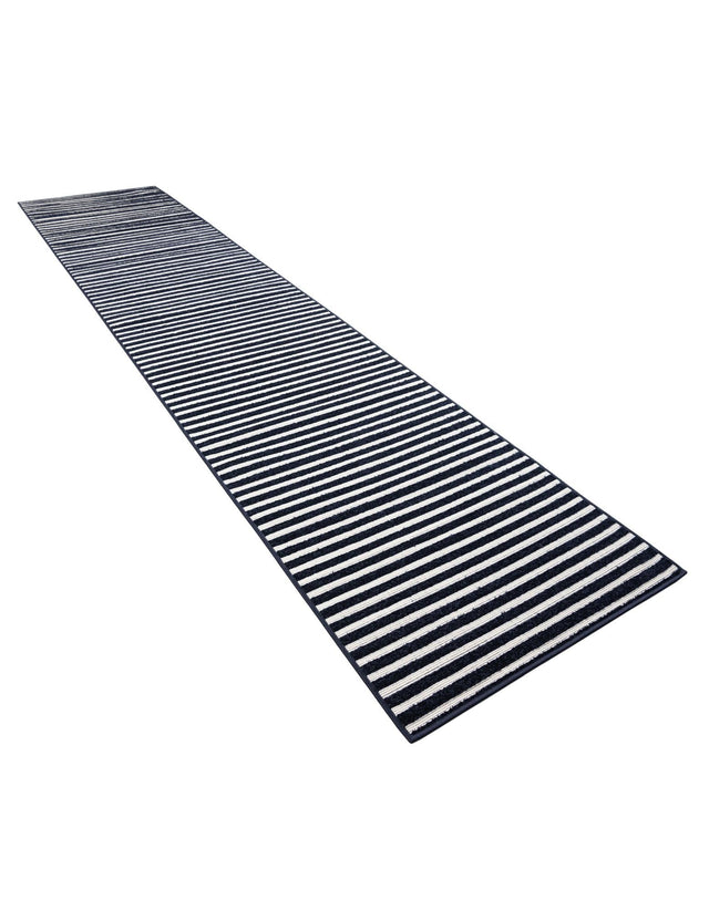 Navy Blue 2' 7 x 12' Sabrina Soto Outdoor Runner Area Rug Weather Resistant for Patio, Deck, Terrace, Balcony, Porch Durable Carpet for Exterior Home Design for Sale at Rug Engine