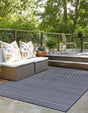 Navy Blue 6' 1 x 9' Sabrina Soto Outdoor Rectangle Area Rug Weather Resistant for Patio, Deck, Terrace, Balcony, Porch Durable Carpet for Exterior Home Design for Sale at Rug Engine