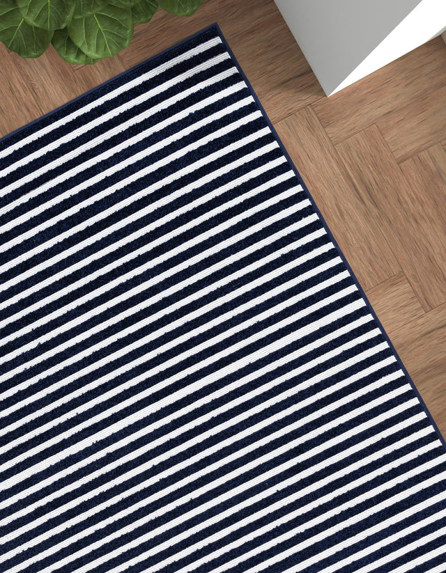Navy Blue 7' 10 x 10' Sabrina Soto Outdoor Rectangle Area Rug Weather Resistant for Patio, Deck, Terrace, Balcony, Porch Durable Carpet for Exterior Home Design for Sale at Rug Engine
