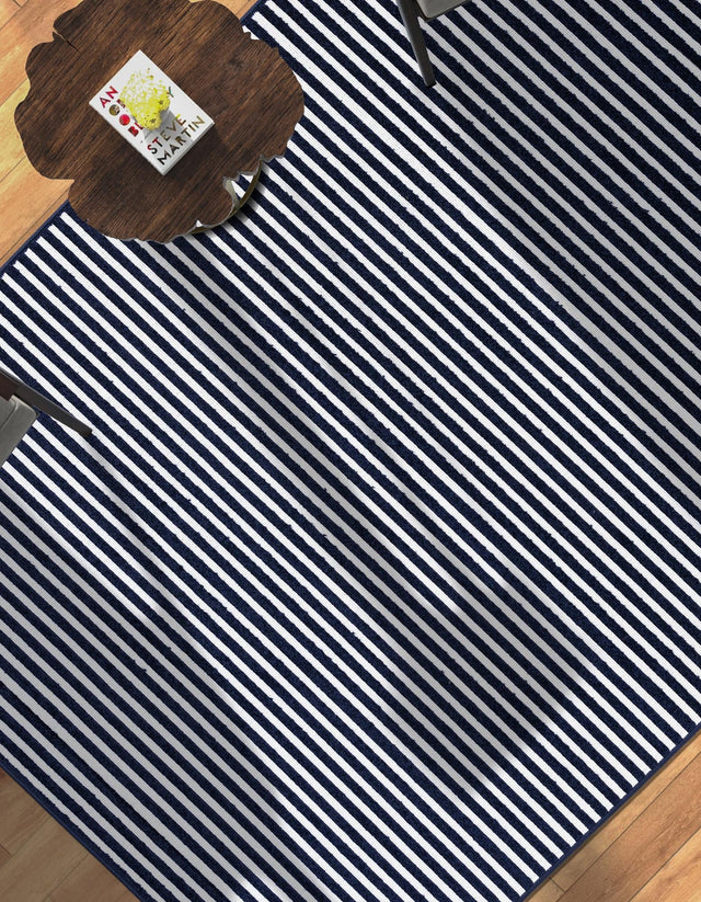 Navy Blue 7' 10 x 10' Sabrina Soto Outdoor Rectangle Area Rug Weather Resistant for Patio, Deck, Terrace, Balcony, Porch Durable Carpet for Exterior Home Design for Sale at Rug Engine