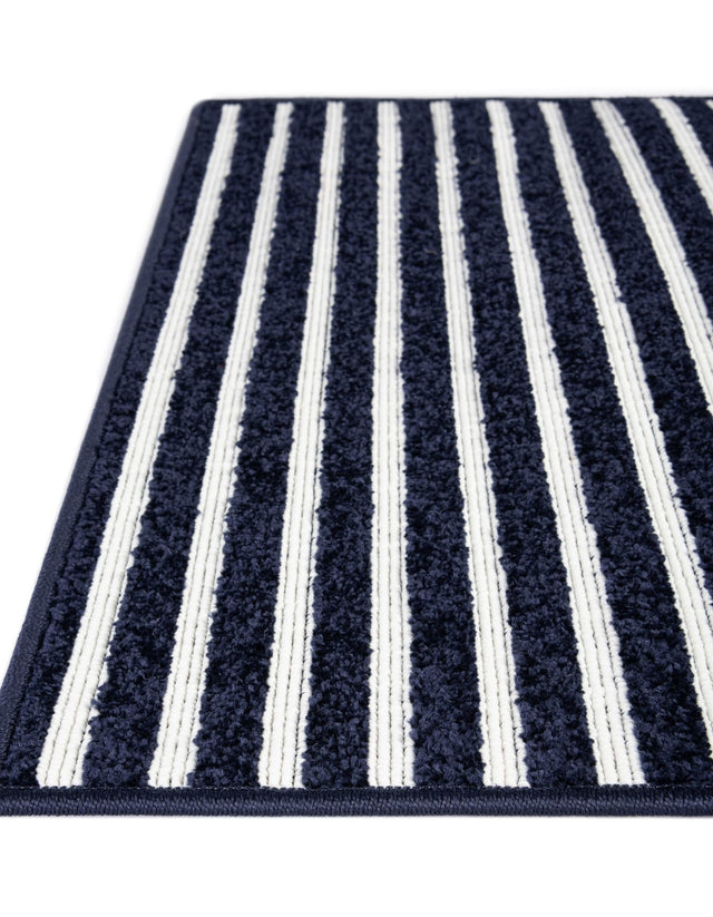 Navy Blue 2' x 3' 1 Sabrina Soto Outdoor Rectangle Area Rug Weather Resistant for Patio, Deck, Terrace, Balcony, Porch Durable Carpet for Exterior Home Design for Sale at Rug Engine