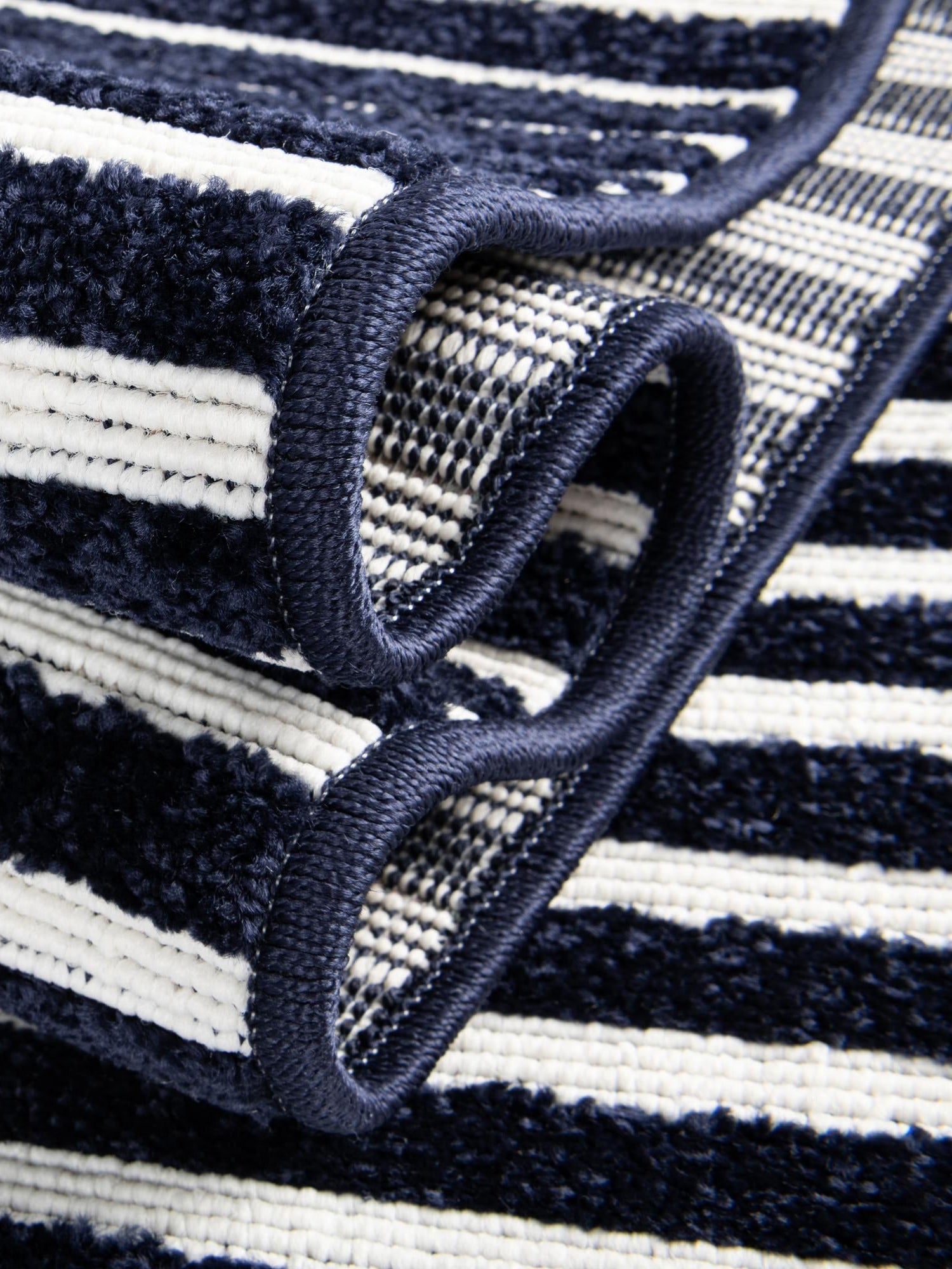 Navy Blue 4' 1 x 6' 1 Sabrina Soto Outdoor Rectangle Area Rug Weather Resistant for Patio, Deck, Terrace, Balcony, Porch Durable Carpet for Exterior Home Design for Sale at Rug Engine