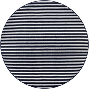 Navy Blue 7' 10 x 7' 10 Sabrina Soto Outdoor Round Area Rug Weather Resistant for Patio, Deck, Terrace, Balcony, Porch Durable Carpet for Exterior Home Design for Sale at Rug Engine