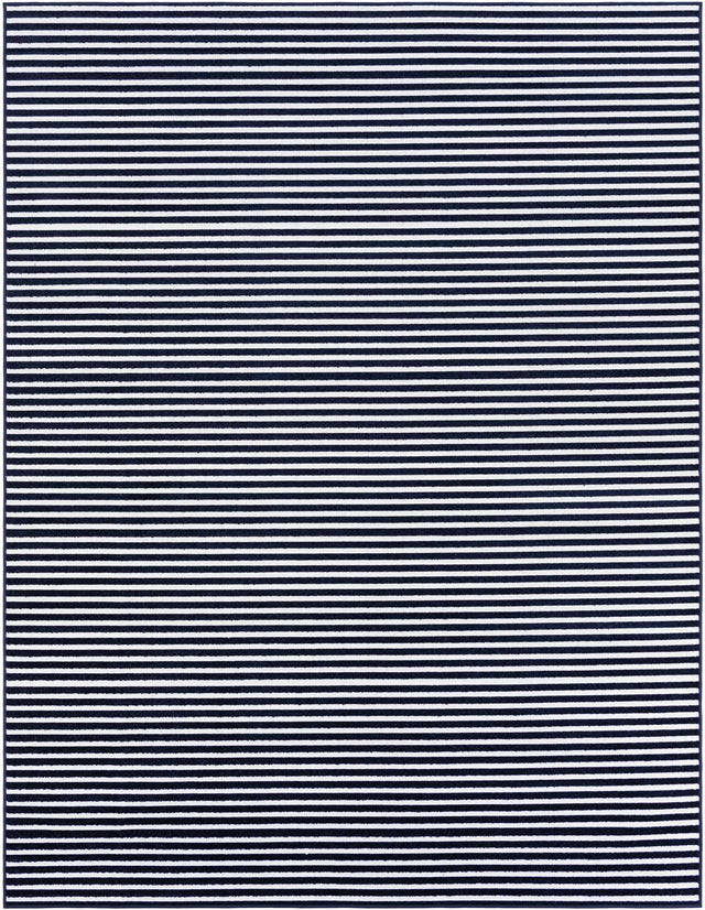 Navy Blue 7' 10 x 10' Sabrina Soto Outdoor Rectangle Area Rug Weather Resistant for Patio, Deck, Terrace, Balcony, Porch Durable Carpet for Exterior Home Design for Sale at Rug Engine