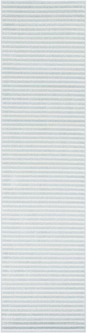 Light Blue 2' 7 x 10' Sabrina Soto Outdoor Runner Area Rug Weather Resistant for Patio, Deck, Terrace, Balcony, Porch Durable Carpet for Exterior Home Design for Sale at Rug Engine