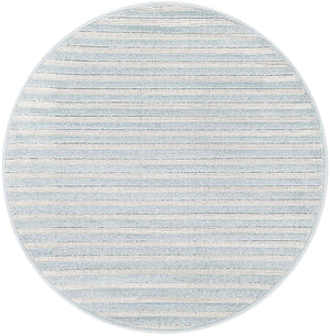 Light Blue 3' 1 x 3' 1 Sabrina Soto Outdoor Round Area Rug Weather Resistant for Patio, Deck, Terrace, Balcony, Porch Durable Carpet for Exterior Home Design for Sale at Rug Engine