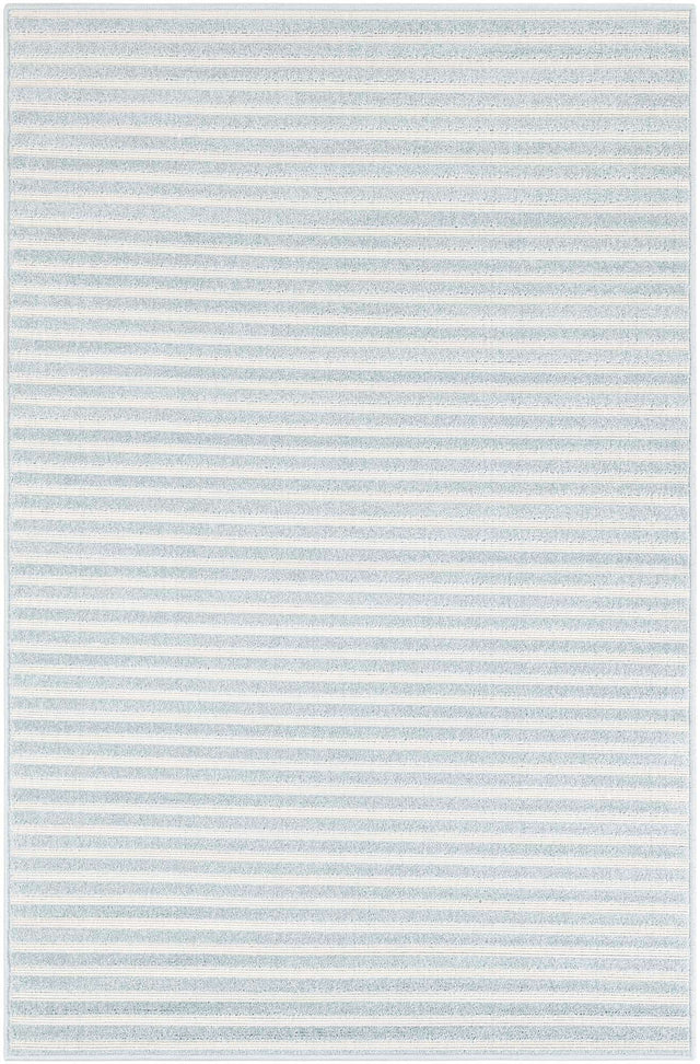 Light Blue 4' 1 x 6' 1 Sabrina Soto Outdoor Rectangle Area Rug Weather Resistant for Patio, Deck, Terrace, Balcony, Porch Durable Carpet for Exterior Home Design for Sale at Rug Engine