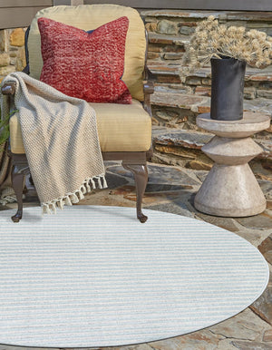 Light Blue 7' 10 x 7' 10 Sabrina Soto Outdoor Round Area Rug Weather Resistant for Patio, Deck, Terrace, Balcony, Porch Durable Carpet for Exterior Home Design for Sale at Rug Engine