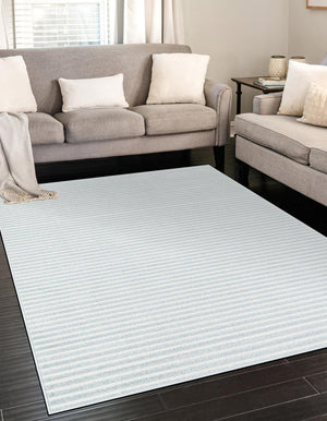 Light Blue 9' x 12' Sabrina Soto Outdoor Rectangle Area Rug Weather Resistant for Patio, Deck, Terrace, Balcony, Porch Durable Carpet for Exterior Home Design for Sale at Rug Engine