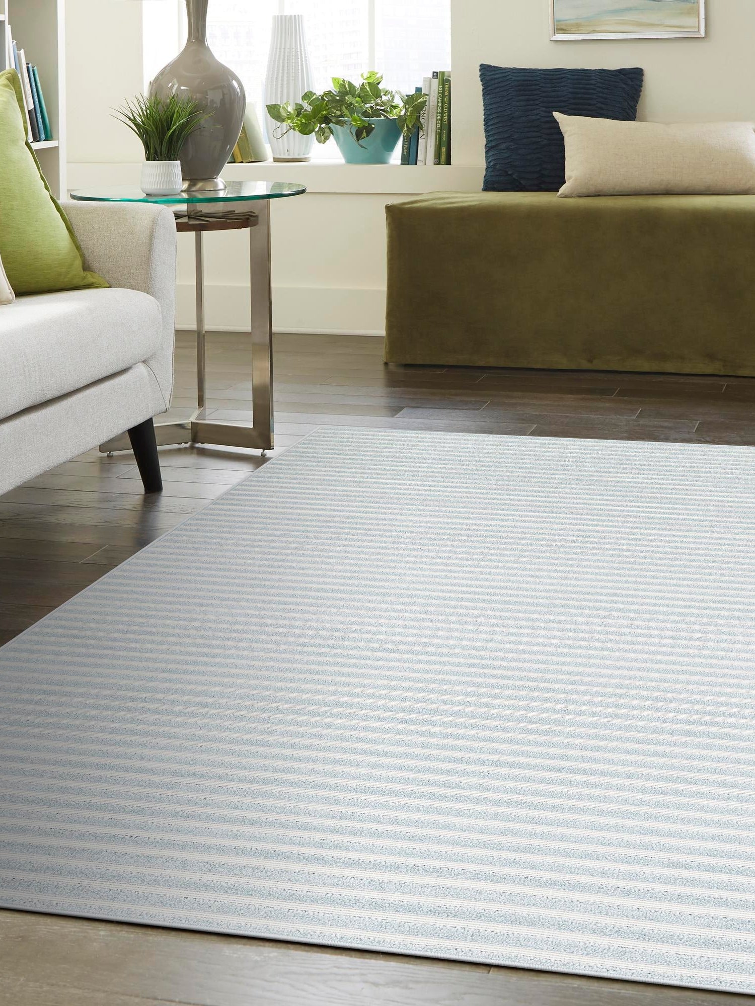Light Blue 10' x 14' 1 Sabrina Soto Outdoor Rectangle Area Rug Weather Resistant for Patio, Deck, Terrace, Balcony, Porch Durable Carpet for Exterior Home Design for Sale at Rug Engine