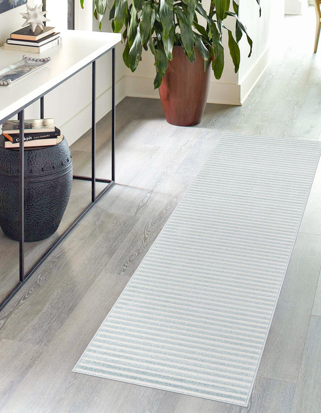 Light Blue 2' x 6' 1 Sabrina Soto Outdoor Runner Area Rug Weather Resistant for Patio, Deck, Terrace, Balcony, Porch Durable Carpet for Exterior Home Design for Sale at Rug Engine