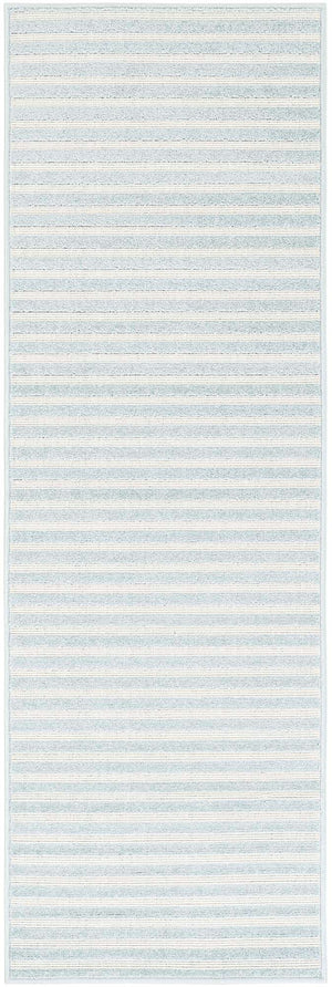 Light Blue 2' x 6' 1 Sabrina Soto Outdoor Runner Area Rug Weather Resistant for Patio, Deck, Terrace, Balcony, Porch Durable Carpet for Exterior Home Design for Sale at Rug Engine