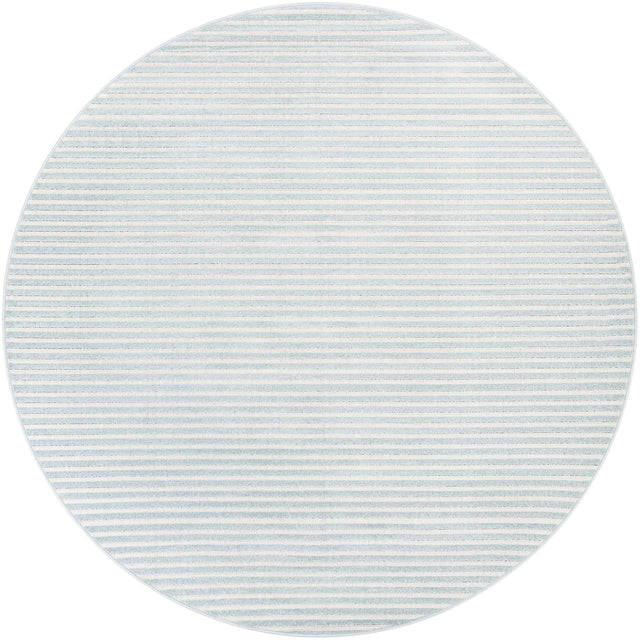 Light Blue 7' 10 x 7' 10 Sabrina Soto Outdoor Round Area Rug Weather Resistant for Patio, Deck, Terrace, Balcony, Porch Durable Carpet for Exterior Home Design for Sale at Rug Engine