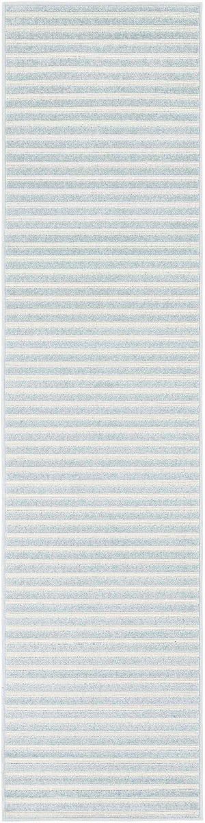 Light Blue 2' x 8' Sabrina Soto Outdoor Runner Area Rug Weather Resistant for Patio, Deck, Terrace, Balcony, Porch Durable Carpet for Exterior Home Design for Sale at Rug Engine