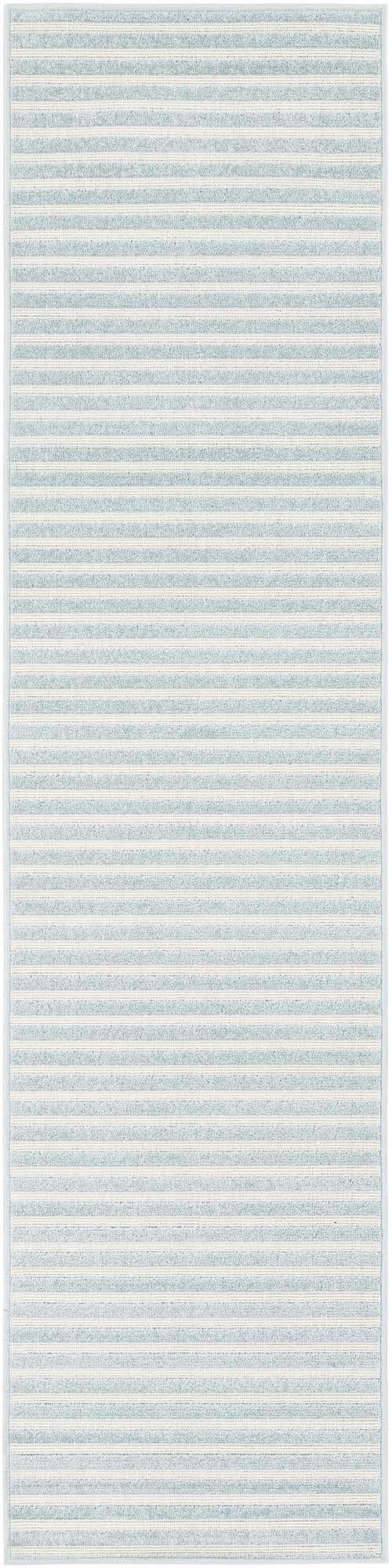 Light Blue 2' x 8' Sabrina Soto Outdoor Runner Area Rug Weather Resistant for Patio, Deck, Terrace, Balcony, Porch Durable Carpet for Exterior Home Design for Sale at Rug Engine
